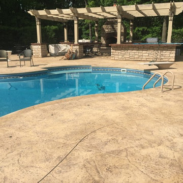 Stamped Concrete Cleaning | Stamped Concrete Sealing | Bloomfield Twp | Michigan