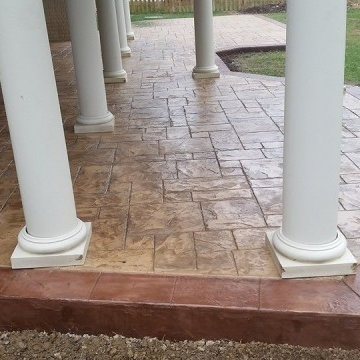 Stamped concrete patio 0042