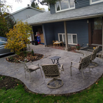 Stamped Concrete Project- Front, Back and Side Yard