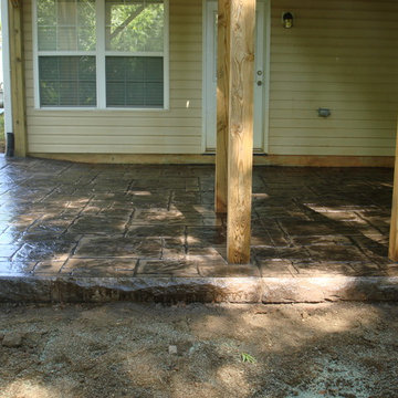 Stamped Patio with Concrete Form Liners