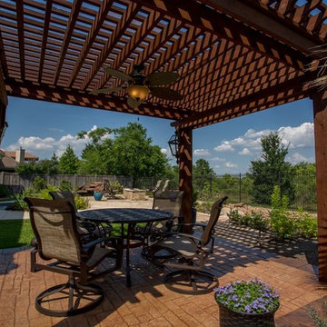 Stand Alone Pergola with Beautiful Pool & Landscaping