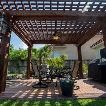 Stand Alone Pergola with Beautiful Pool & Landscaping