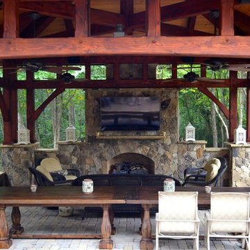 Stand Alone Timber Frame with Fireplace