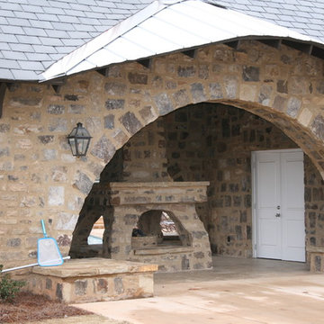 Stone Fireplace in Grotto