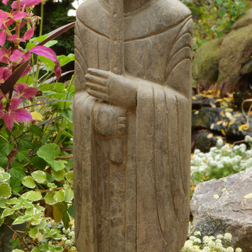 Stone Monk with Flute