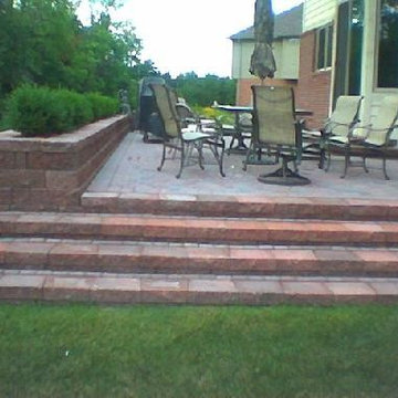 Stone Planter and Patio