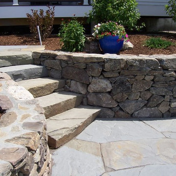 Stone Walls, Patio and stairs