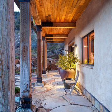 Straw bale house