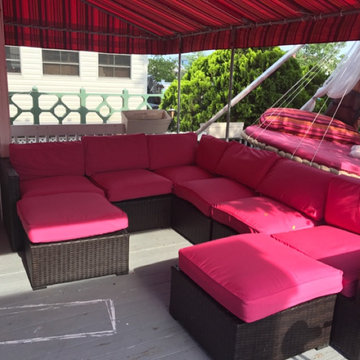 Sunbrella Hot Pink Deep Seating Sectional Cushions