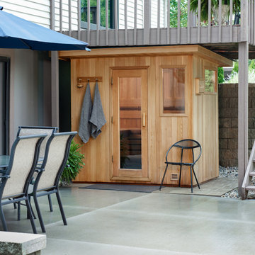Sundeck Patio with Outdoor Sauna