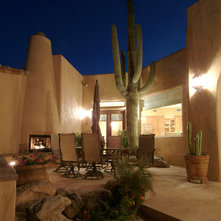 Southwestern Patio by Soloway Designs Inc | Architecture + Interiors AIA