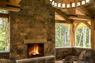Mountain style patio photo in Other
