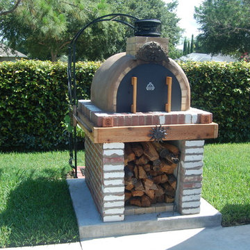 The Brown Family Wood Fired Brick Pizza Oven in Florida