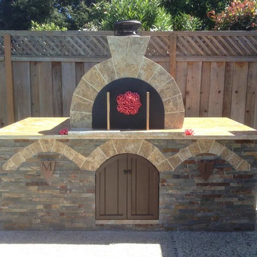 The Conetto Family Natural Gas Powered Brick Pizza Oven in California