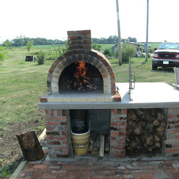 The Dearborn Family Wood Fired Brick Pizza Oven in Iowa by BrickWood Ovens