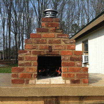 The Garrett Builders Wood Fired Brick Pizza Oven in North Carolina