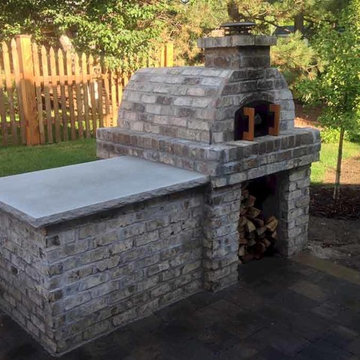 1 st Brick Stone Wall Bricks Outdoor Kitchen Screen Pizza Oven 