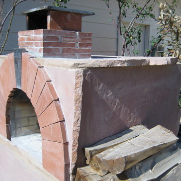 The McDaniel Family Wood Fired Brick Pizza Oven in Texas