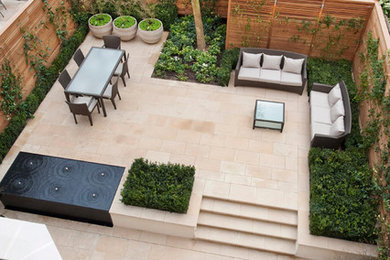 This is an example of a classic patio in London.
