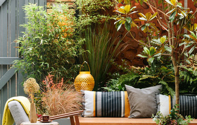 A Small London Yard With Rich Rust Accents