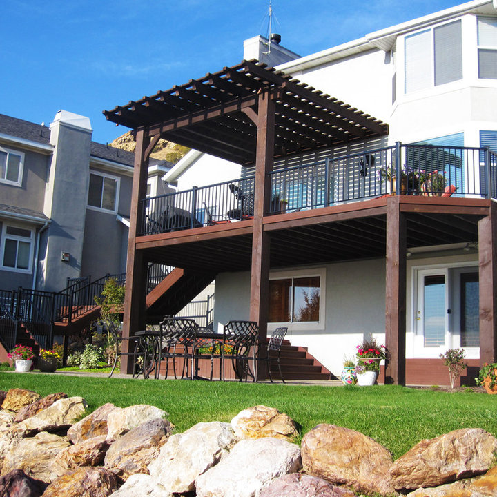 Covered Deck Timber Frame Photos & Ideas Houzz