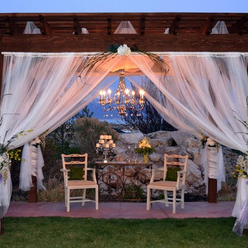 Timber Frame Pergola For Outdoor Wedding