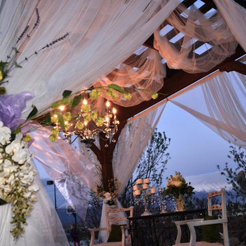Timber Frame Pergola For Outdoor Wedding