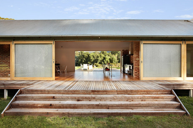 Industrial Patio by Maxa Design