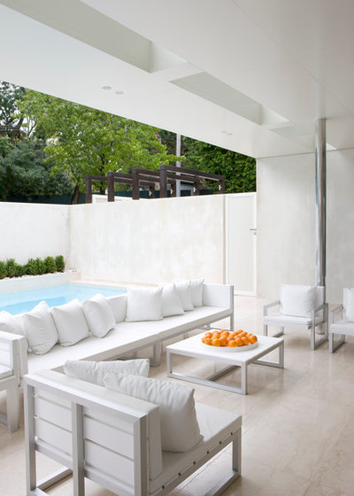 Moderno Patio by Rob Mills Architecture & Interiors