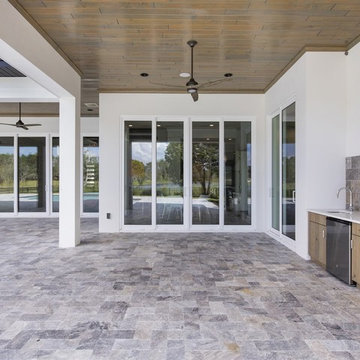 Transitional Custom Home on Lake Clarice in Windermere
