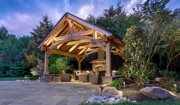 Rustic Patio by Pristine Acres