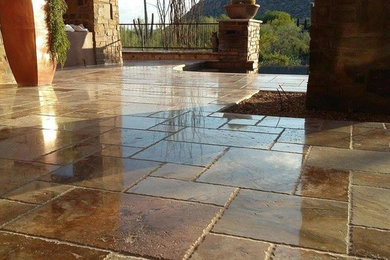 Inspiration for a stone patio remodel in Phoenix