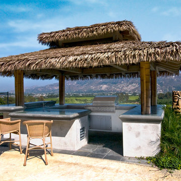 Tropical Palapa Outdoor Kitchen
