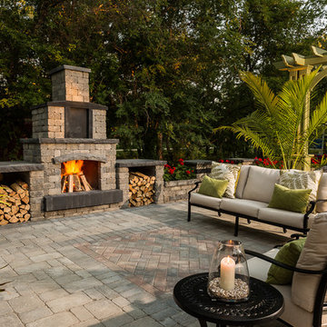 75 Brick Patio with a Fireplace Ideas You'll Love - April, 2024 | Houzz