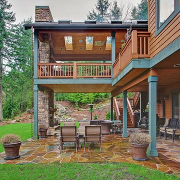 Two Level Covered Deck