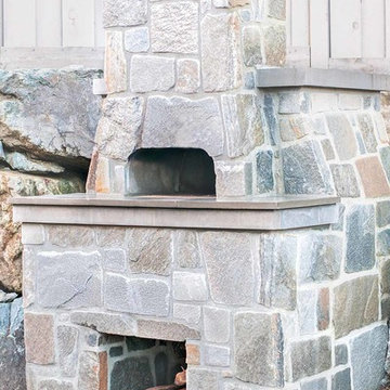 Van Abby Masonry Fireplace Mantles and BBQ Countertop
