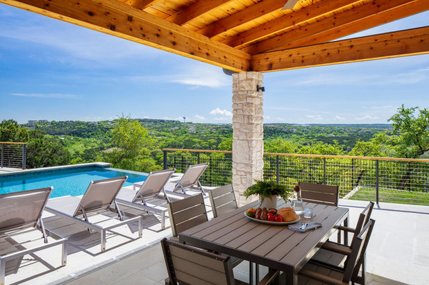 Farmhouse Patio by CG&S Design-Build