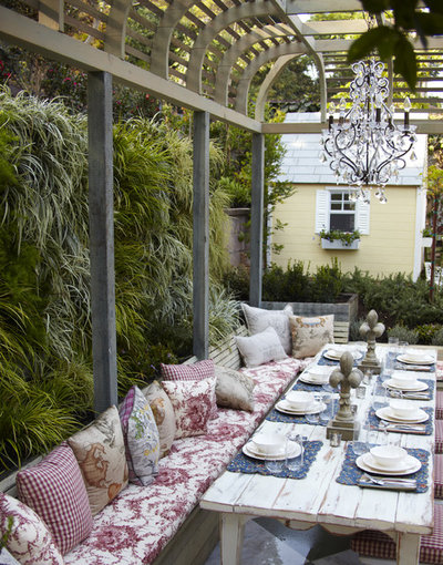 Shabby-Chic Style Patio by GreenSpace Vertical Gardens