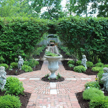 Victorian Style Landscape in Downtown Carmel, IN