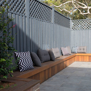 Wahroonga - poolside seating with storage