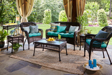 Example of a beach style patio design in Kansas City