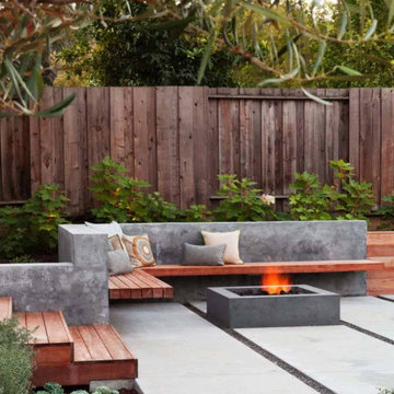 Westchester Fire Pit and Benching