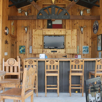 Western Style Outdoor Bar and Patio