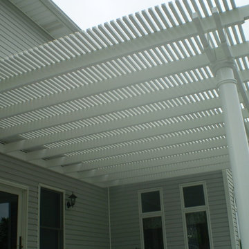 White Vinyl Pergola