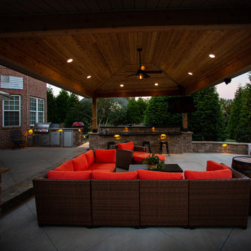 Winston- Salem, NC Grilling Porch Project. 3D Landscape Design