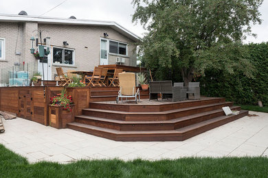 Example of a patio design in Montreal
