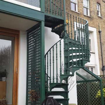 Woodside, Wimbledon SW19: Lower Deck and Spiral Stair