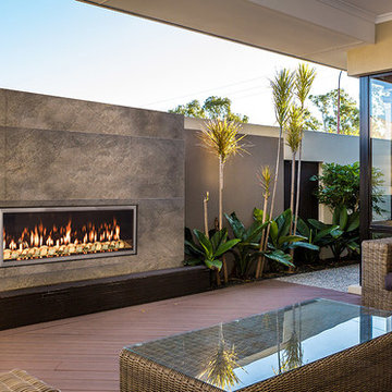 WS54 Outdoor gas fireplace