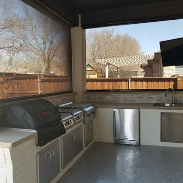 Wylie - Enclosed outdoor kitchen