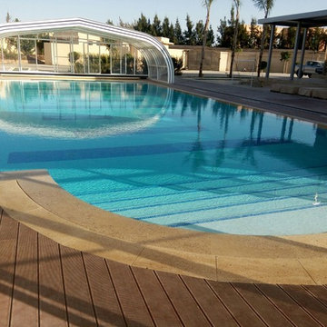 Vista de piscina exterior_ Diseño y obra BTH